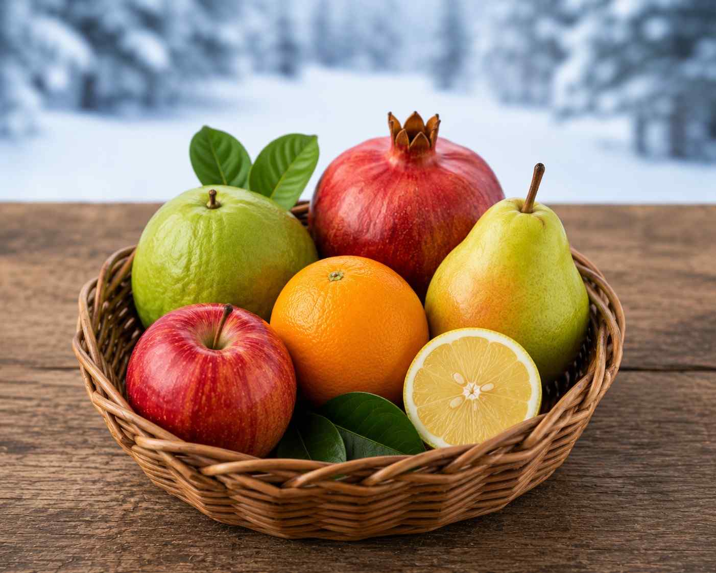 Winter season fruits