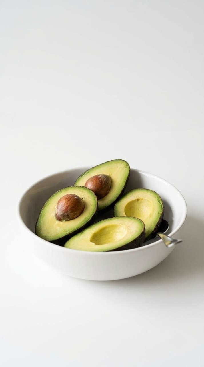Avocado halves — ready for pulp, guacamole and dressings